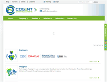 Tablet Screenshot of cogentdatasolutions.com